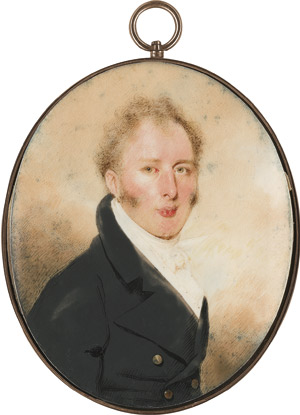 Lot 6846, Auction  112, Chinnery, George, Bildnis des Dr. William Russell (1773-1839) in dunkelgrauer Jacke mit geknoteter weißer Halsbinde.