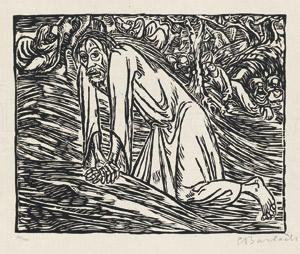 Lot 7010, Auction  112, Barlach, Ernst, Christus in Gethsemane