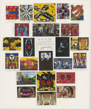Lot 7112, Auction  112, Gilbert & George, Collage von 24 Postkarten