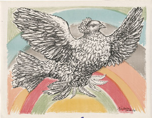 Lot 7323, Auction  112, Picasso, Pablo, Colombe volant (à l'Arc-en-ciel)