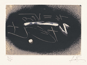 Lot 7369, Auction  112, Tàpies, Antoni, Oval negre