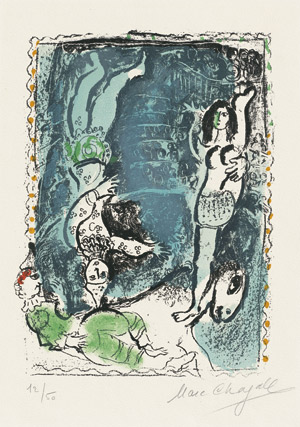 Lot 8056, Auction  112, Chagall, Marc, Pierrot bleu