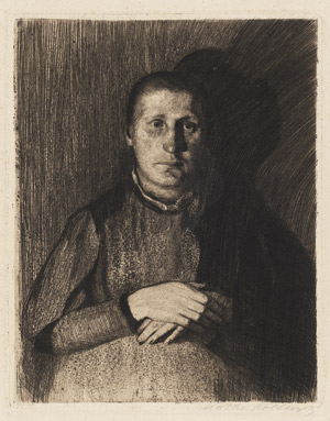 Lot 8142, Auction  112, Kollwitz, Käthe, Frau mit übereinandergelegten Händen