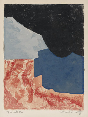 Lot 8287, Auction  112, Poliakoff, Serge, Composition rouge, grise et noire