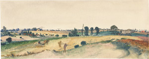 Lot 8338, Auction  112, Tübke, Werner, Heuernte in weiter Landschaft 