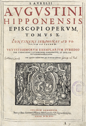 Lot 1039, Auction  113, Augustinus, Aurelius, Opera quae reperiri potuerunt omnia