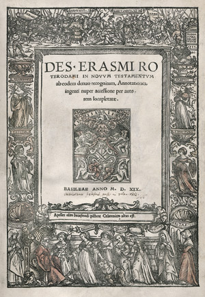 Lot 1108, Auction  113, Erasmus von Rotterdam, Desiderius, In Novum Testamentum