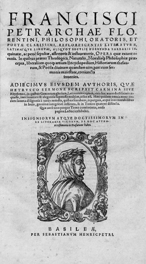 Lot 1226, Auction  113, Petrarca, Francesco, Opera quae extant omnia. Hrsg. von J. Herold.