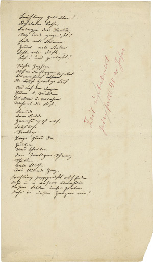 Lot 2083, Auction  113, Kürnberger, Ferdinand, Gedicht und Foto