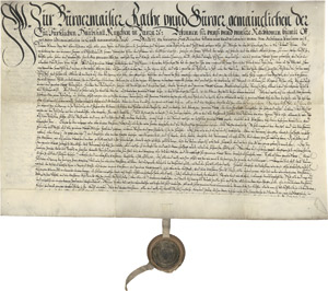 Lot 2192, Auction  113, München, Kaufbrief 1629