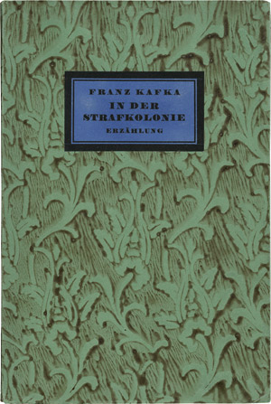 Lot 3280, Auction  113, Kafka, Franz, In der Strafkolonie