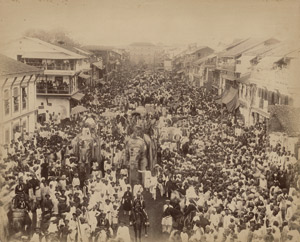 Lot 4019, Auction  113, British India, Dussehra procession in Baroda, Gujarat State