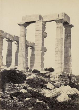 Lot 4045, Auction  113, Konstantinou, Dimitrios and Paul Baron des Granges, Architectural studies of the Temple of Poseidon at Cape Sounion (4) and other Greek monuments