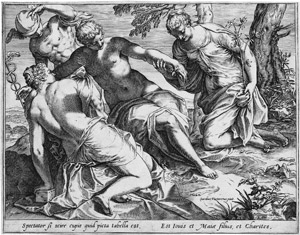 Lot 5053, Auction  113, Carracci, Agostino, Merkur und die drei Grazien