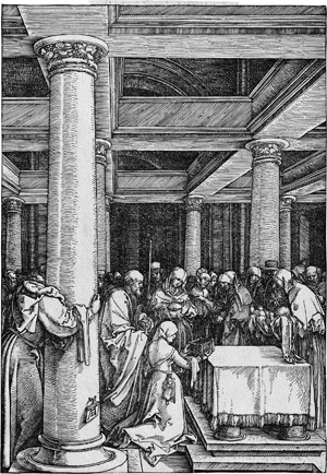 Lot 5087, Auction  113, Dürer, Albrecht, Die Darstellung im Tempel