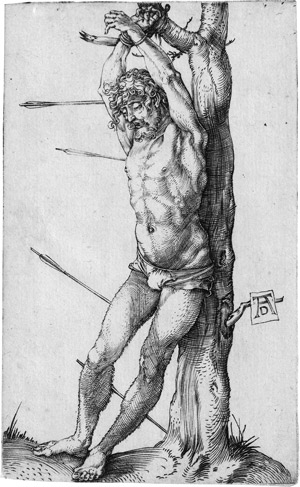 Lot 5103, Auction  113, Dürer, Albrecht, Der hl. Sebastian am Baume