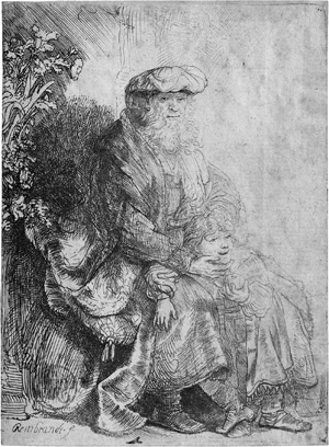 Lot 5203, Auction  113, Rembrandt Harmensz. van Rijn, Abraham Isaak liebkosend