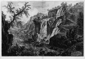 Lot 5352, Auction  113, Piranesi, Giovanni Battista, Veduta delle Cascatelle a Tivoli