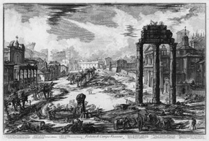 Lot 5354, Auction  113, Piranesi, Giovanni Battista, Forum Romanum - Veduta di Campo Vaccino