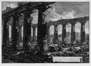 Lot 5358, Auction  113, Piranesi, Giovanni Battista, Vue intérieure du Temple, que l'on croit avoir été dédié á Junon