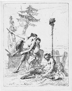 Lot 5369, Auction  113, Tiepolo, Giovanni Battista, Der heitere Satyr mit seiner Familie