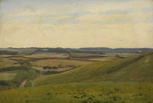 Lot 6130, Auction  113, Kieldrup, Anton Edvard, Landschaftsstudie von Bakker auf Jütland