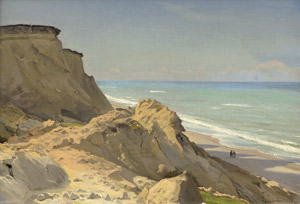 Lot 6150, Auction  113, Schmidth, Hans Ludvig, Felsige Strandküste bei Lønstrup in Skagen