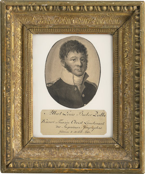 Lot 6571, Auction  113, Cless, Jean-Henri - nach, Bildnis des Louis Albert Guislan Bacler d'Albe (1761-1824) in Uniform mit hellem Kragen und Epauletten.