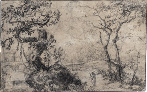 Lot 6650, Auction  113, Flämisch, um 1630. Waldlandschaft mit Wanderer