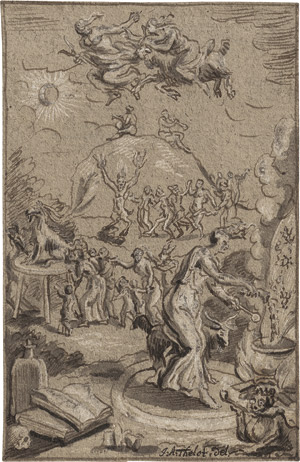 Lot 6670, Auction  113, Thelott, Johann Andreas, Hexensabbat