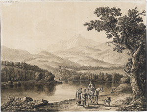 Lot 6721, Auction  113, Hackert, Jakob Philipp, Landschaft bei Fossombrone