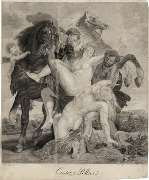 Lot 6731, Auction  113, Ramboux, Johann Anton, Castor und Pollux: Der Raub der Töchter des Leukippos