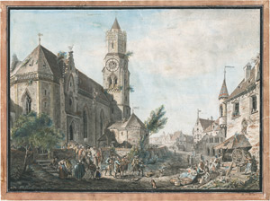 Lot 6849, Auction  113, Keim, Benno, Hochzeitgesellschaft beim Verlassen der Kirche