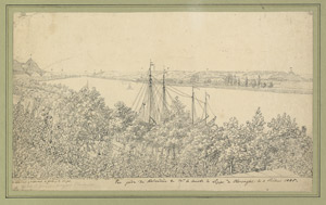 Lot 6929, Auction  113, Deutsch, 1835. Blick vom Belvedere des Prinzen Lippe