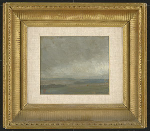 Lot 6933, Auction  113, Feddersen, Hans Peter, Regenwolken über nordfriesischer Landschaft