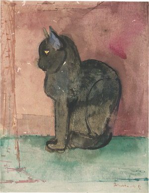 Lot 7055, Auction  113, Burkhardt, Heinrich, Schwarze Katze