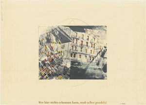 Lot 7378, Auction  113, Polke, Sigmar, Häuserfront (Wer hier nichts erkennen kann, muß selber pendeln!)