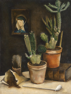 Lot 8021, Auction  113, Brocas, Maurice, Cactus, Nature morte