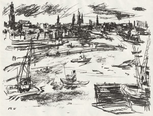 Lot 8110, Auction  113, Kokoschka, Oskar, Hamburger Hafen