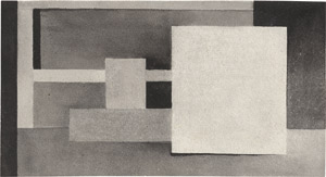 Lot 8397, Auction  113, Itten, Johannes, Schule. Geometrische Flächenstudie, drei Farbgitter