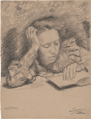 Lot 8443, Auction  113, Lemmen, Georges, Femme à la lecture