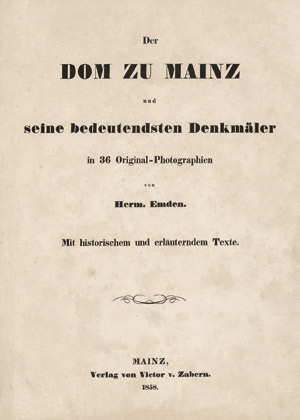 Lot 4022, Auction  114, Emden, Hermann, Der Dom zu Mainz