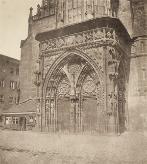 Lot 4053, Auction  114, Schmidt, Georg,  "Portal der Frauenkirche, Nürnberg"; "Sebalder Pfarrhof mit Chörlein, Nürnberg"