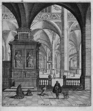 Lot 5109, Auction  114, Houckgeest, Gerard, Innenansicht einer gotischen Kirche