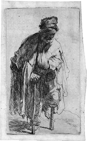 Lot 5176, Auction  114, Rembrandt Harmensz. van Rijn, Der Stelzfuss