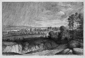 Lot 5207, Auction  114, Vadder, Lodewijk de - nach, Weite Landschaft im Regen