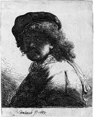 Lot 5409, Auction  114, Rembrandt Harmensz. van Rijn, Selbstbildnis mit Schärpe um den Hals