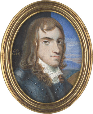 Lot 6379, Auction  114, Cooper, Samuel, und Nachfolge. Bildnis eines jungen Mannes mit langem braunem Haar, in Harnisch 