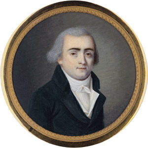 Lot 6427, Auction  114, Desvernois, François-Joseph - Umkreis, Bildnis eines jungen Mannes mit gepudertem Haar, in dunkelgrauer Jacke