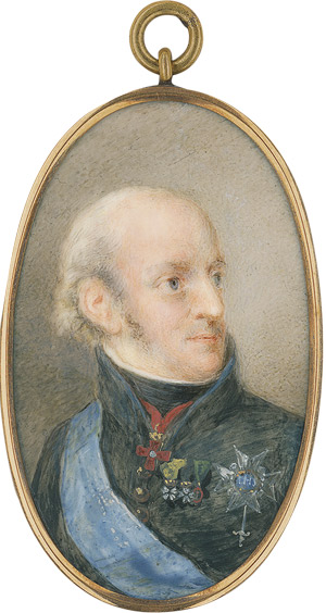 Lot 6438, Auction  114, Sparrgren, Lars Lorens Svensson, Bildnis König Karl XIII. von Schweden (1748-1818) in Uniform mit Orden